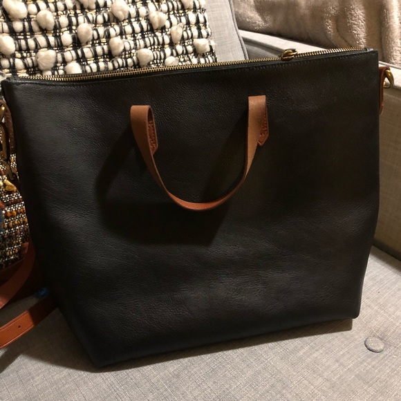 Madewell zipper transport bag black/brown - Picture 3 of 5